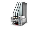 Okno PCV z nakładką aluminiową KF500