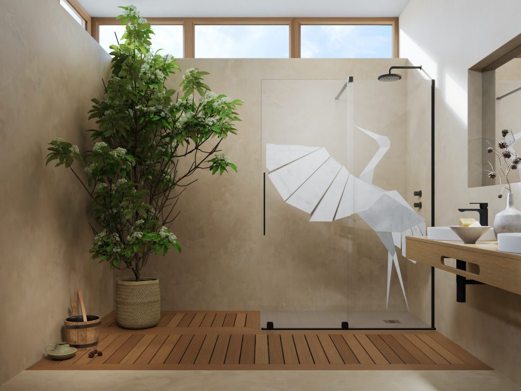 5 Radaway_kabina_prysznicowa_model_Furo_Black_Walk-in_z_nadrukiem_Ikoi